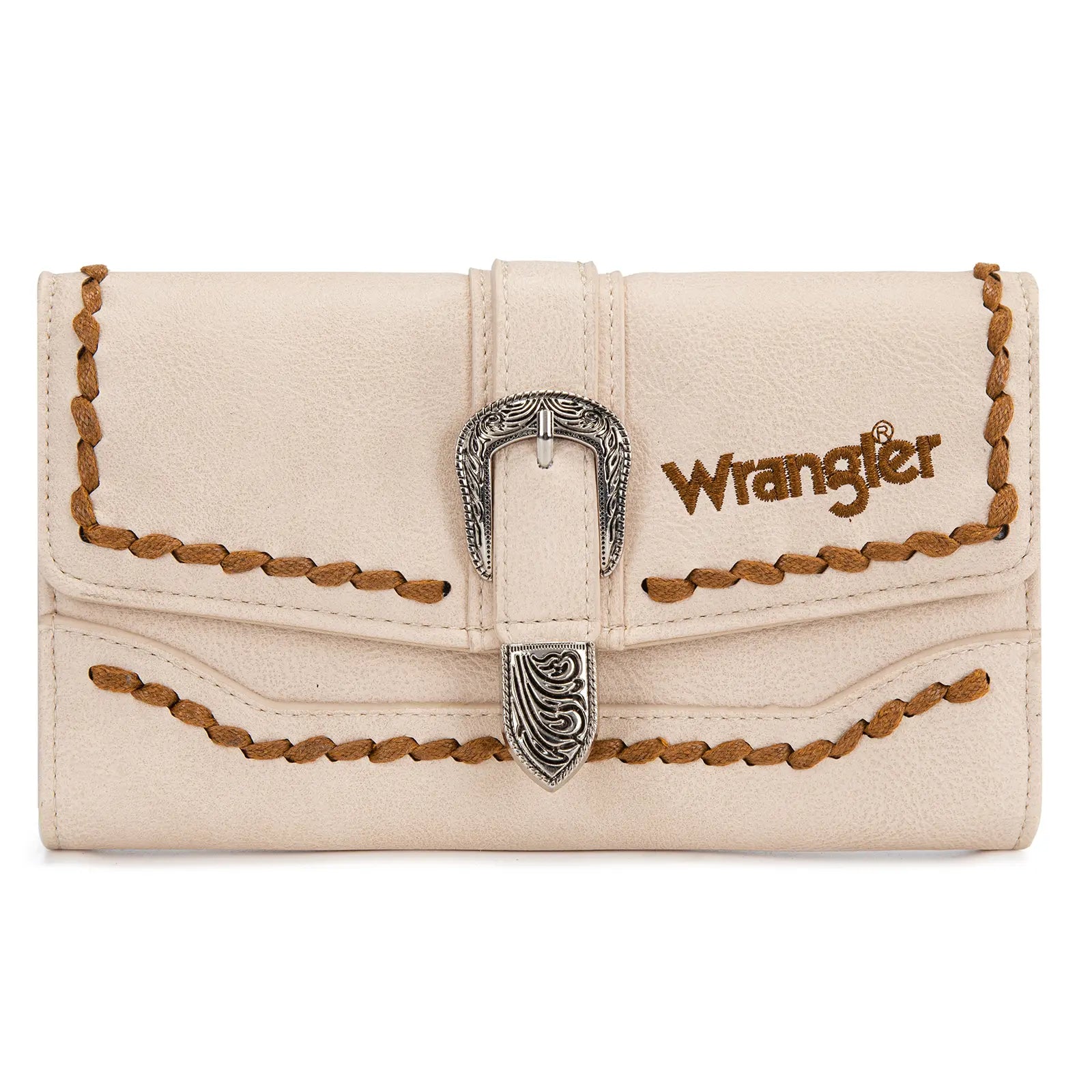 Wrangler Women's Western Wristlet Wallet – RFID Blocking Phone Clutch with Detachable Strap
