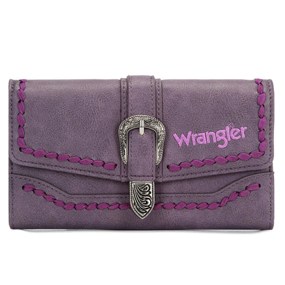 Wrangler Women's Western Wristlet Wallet – RFID Blocking Phone Clutch with Detachable Strap