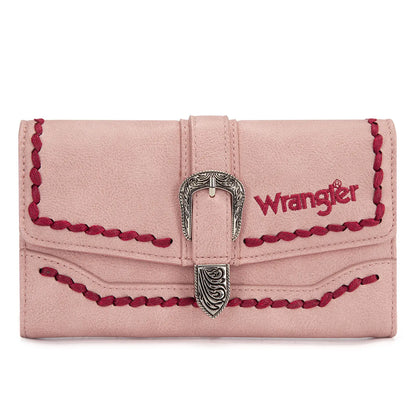 Wrangler Women's Western Wristlet Wallet – RFID Blocking Phone Clutch with Detachable Strap