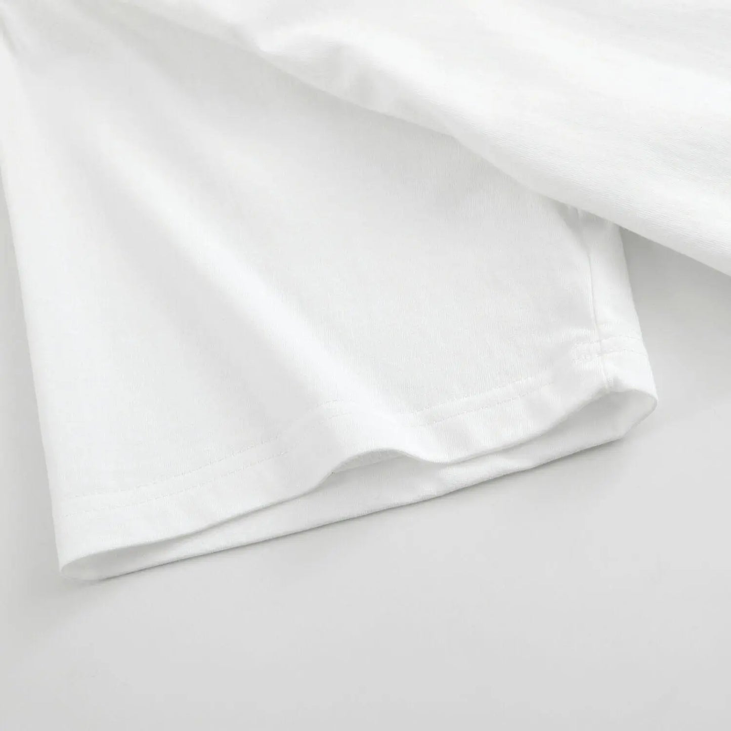 Men'S plus Size Casual 100 Cotton Short Sleeve White T Shirt with Trendy Design