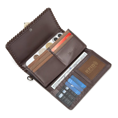 Wrangler Women's Western Wristlet Wallet – RFID Blocking Phone Clutch with Detachable Strap
