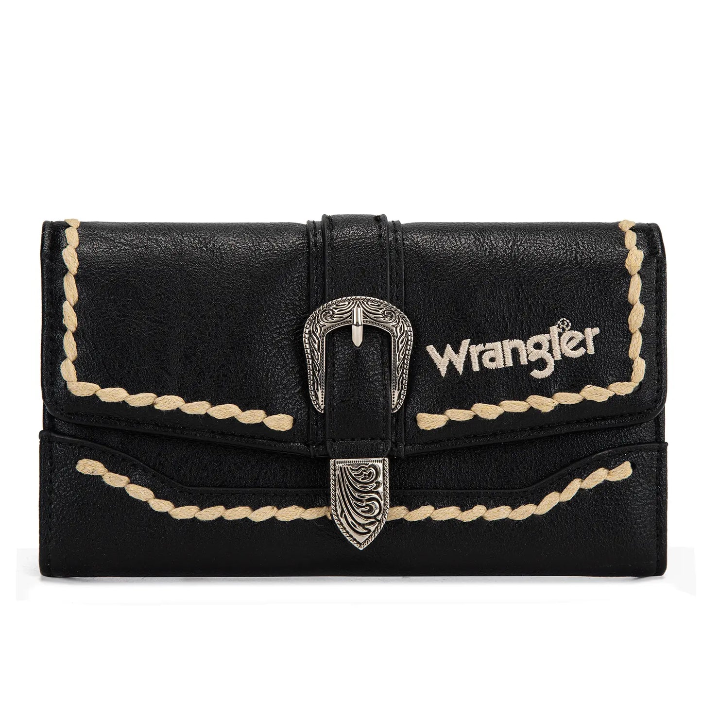 Wrangler Women's Western Wristlet Wallet – RFID Blocking Phone Clutch with Detachable Strap