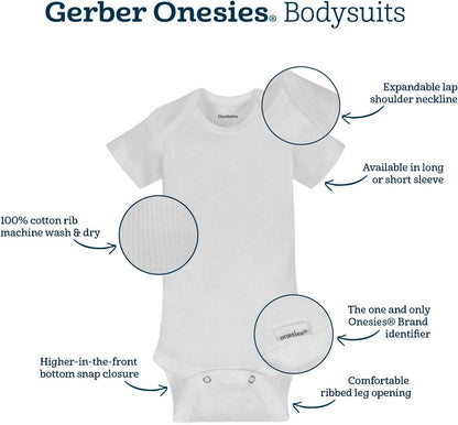 , Unisex Baby, 6-Pack Long Sleeve Bodysuits