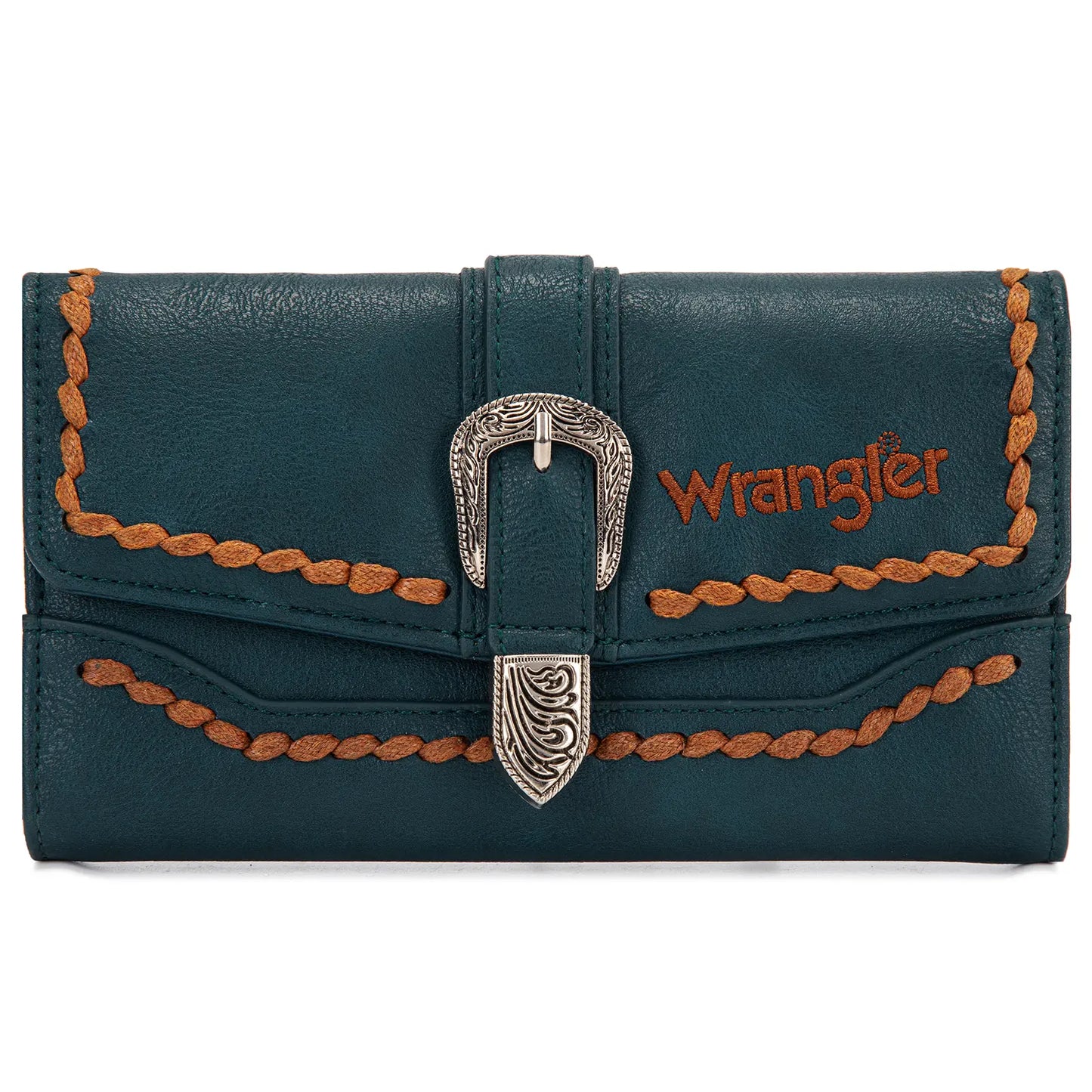 Wrangler Women's Western Wristlet Wallet – RFID Blocking Phone Clutch with Detachable Strap