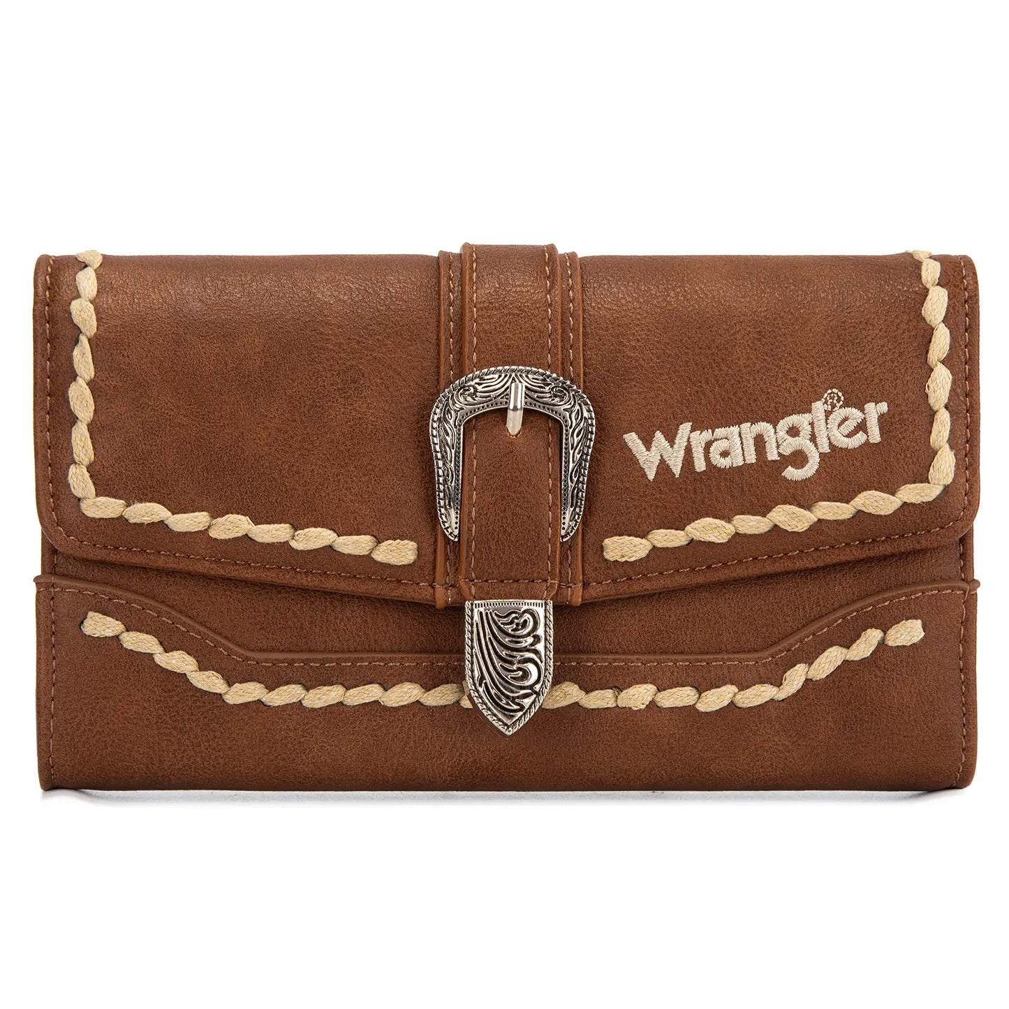 Wrangler Women's Western Wristlet Wallet – RFID Blocking Phone Clutch with Detachable Strap