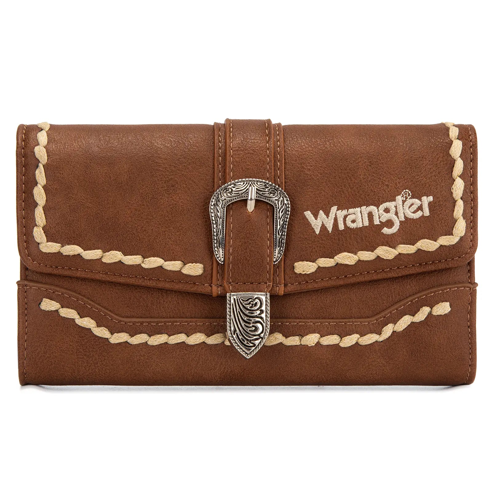 Wrangler Women's Western Wristlet Wallet – RFID Blocking Phone Clutch with Detachable Strap